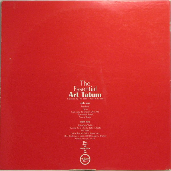 Art Tatum : The Essential Art Tatum (LP, Comp, Mono, Gat)