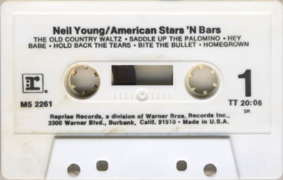 Neil Young : American Stars 'N Bars (Cass, Album, RE, SR)