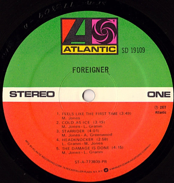 Foreigner : Foreigner (LP, Album, RE, PR )