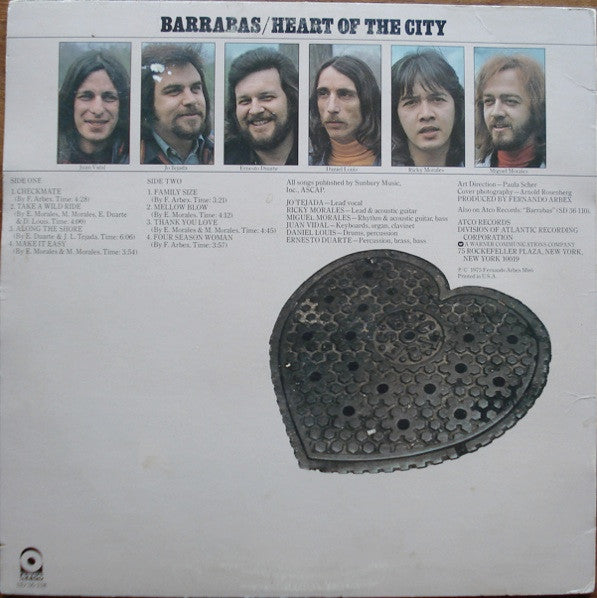 Barrabas : Heart Of The City (LP, Album, RI)
