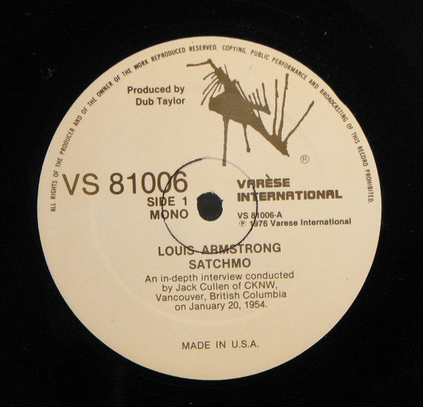 Louis Armstrong : Satchmo (LP, Mono)