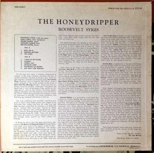 Roosevelt Sykes : The Honeydripper (LP, Album)