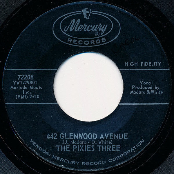 The Pixies Three : 442 Glenwood Avenue / Cold Cold Winter (7", Single, Styrene)