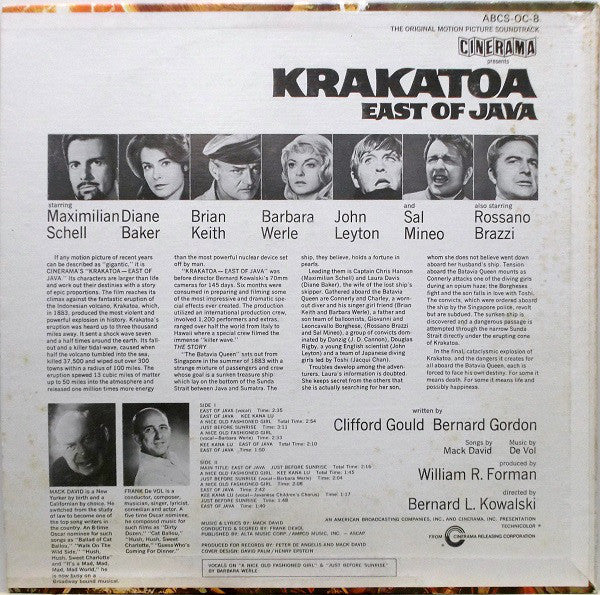 Frank De Vol : Krakatoa, East Of Java  (Music From The Original Sound Track) (LP, Album)