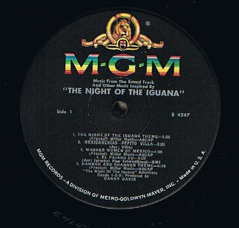 Benjamin Frankel : The Night Of The Iguana (Music From The Soundtrack) (LP, Album, Mono)
