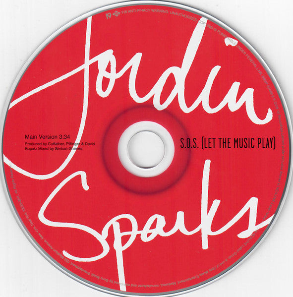 Jordin Sparks : S.O.S. (Let The Music Play) (CD, Single, Promo)