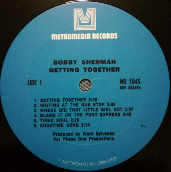 Bobby Sherman : Getting Together (LP, Album, Blu)