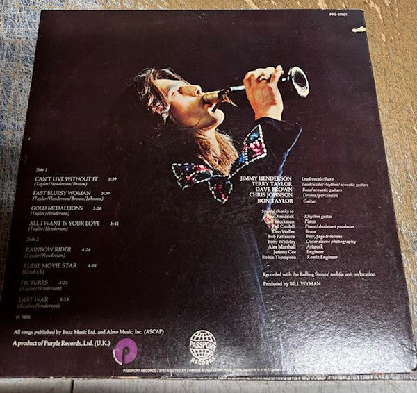 Tucky Buzzard : Allright On The Night (LP, Album)