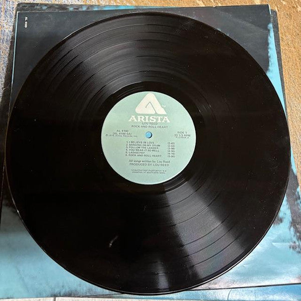 Lou Reed : Rock And Roll Heart (LP, Album, PRC)