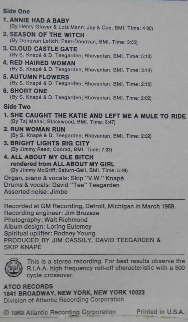 Teegarden & Van Winkle : But Anyhow, Teegarden & Van Winkle (LP, Album, Ter)