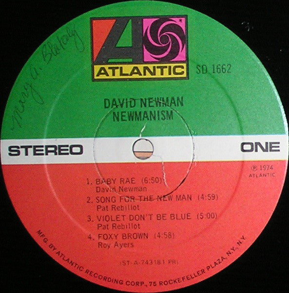 David Newman* : Newmanism (LP, Album, PR)