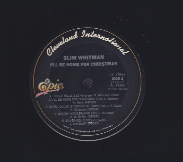 Slim Whitman : I'll Be Home For Christmas (LP)