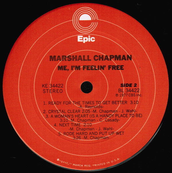 Marshall Chapman : Me, I'm Feelin' Free (LP, Album)