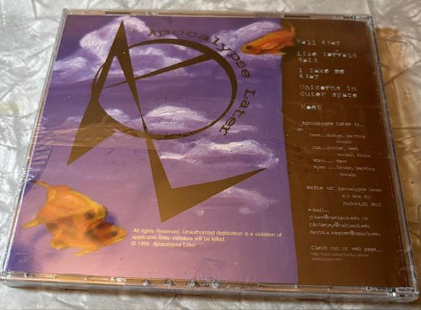 Apocalypse Later : Too Much Time To Think (CD, EP)