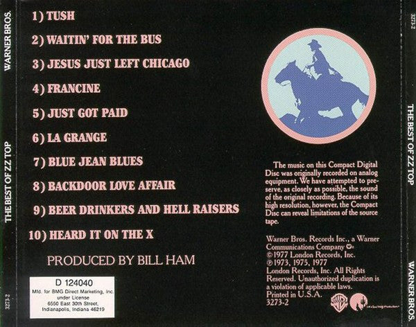 ZZ Top : The Best Of ZZ Top (CD, Comp, Club, RE)