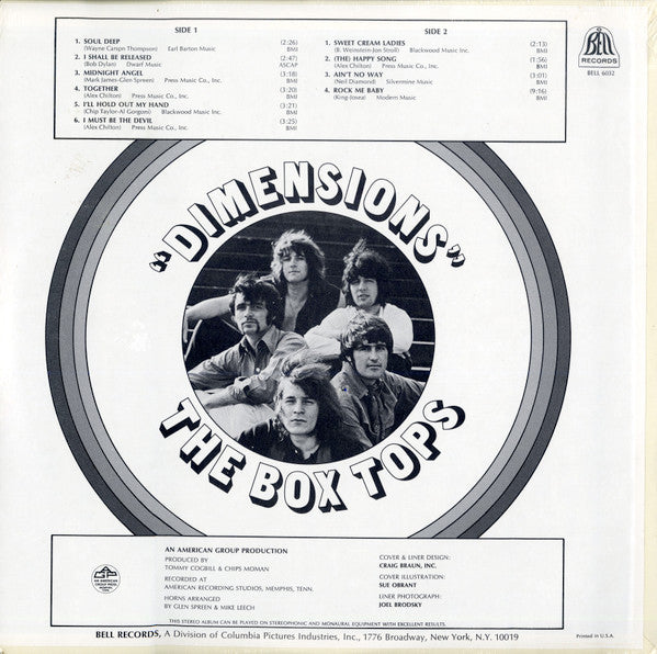 Box Tops : Dimensions (LP, Album, Bes)