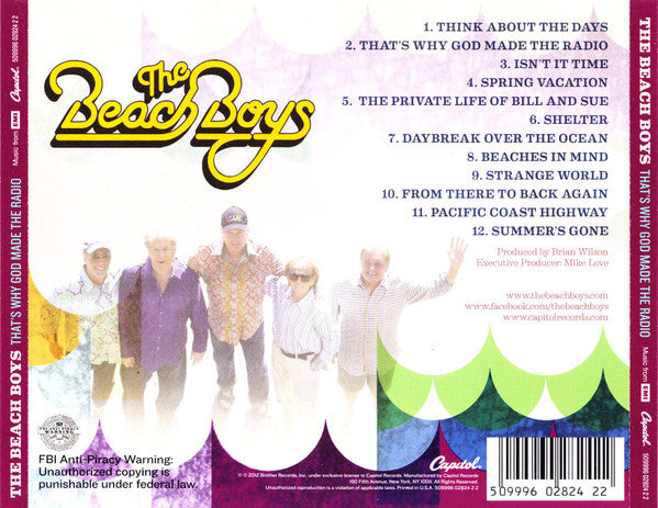 The Beach Boys : That's Why God Made The Radio (CD, Album)