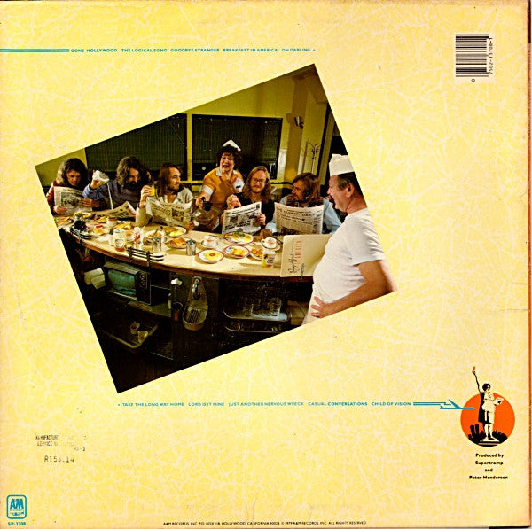 Supertramp : Breakfast In America (LP, Album, Club, RCA)