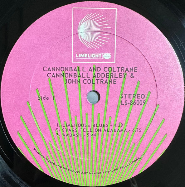 Cannonball* & Coltrane* : Cannonball & Coltrane (LP, Album, RE, PRC)