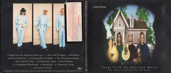 Everclear : Songs From An American Movie Vol. One: Learning How To Smile (CD, Album, Promo, Dig)