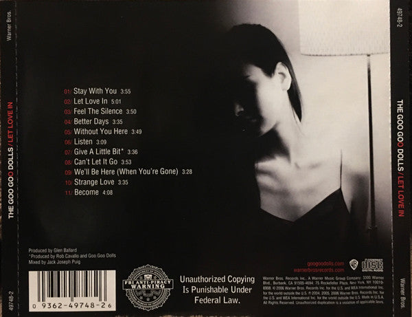 The Goo Goo Dolls* : Let Love In (CD, Album)