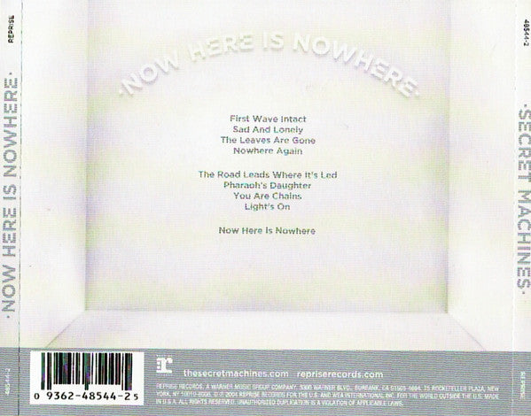 Secret Machines : Now Here Is Nowhere (CD, Album, Oly)
