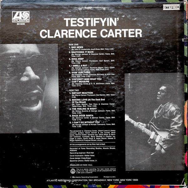 Clarence Carter : Testifyin' (LP, Album, PR )