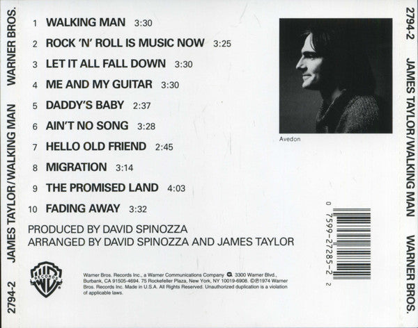 James Taylor (2) : Walking Man (CD, Album, SRC)