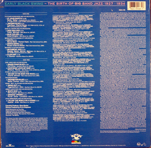Various : Early Black Swing - The Birth Of Big Band Jazz: 1927 - 1934 (LP, Comp, RM)