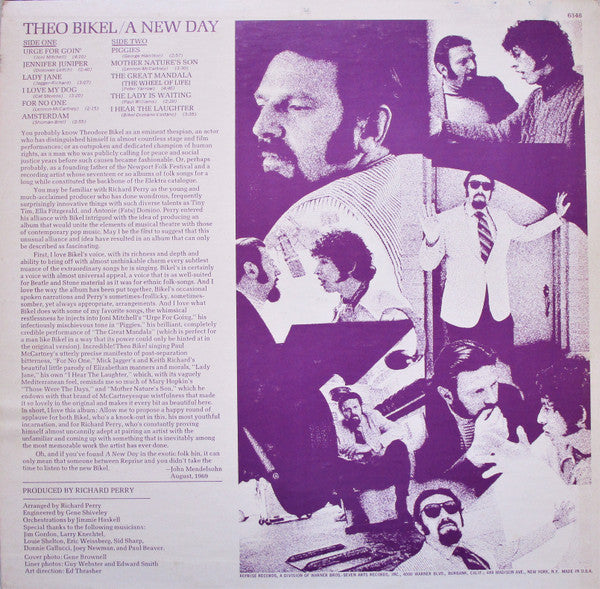 Theodore Bikel : A New Day (LP, Album)