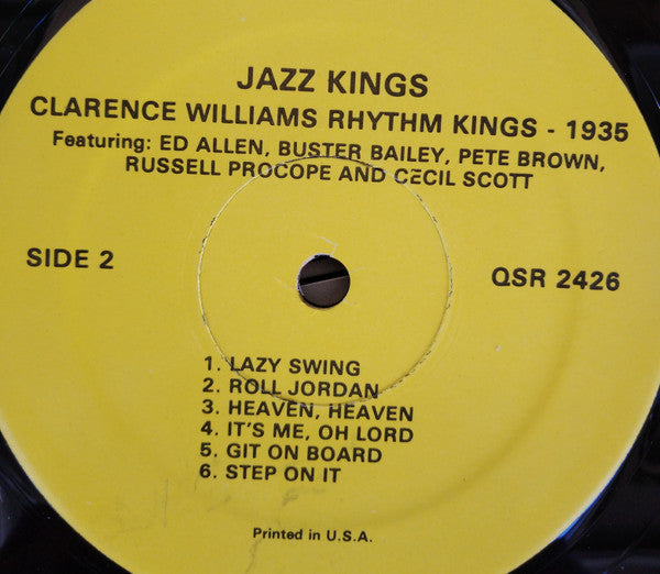 Clarence Williams Rhythm Kings : 1935 (LP, Comp)