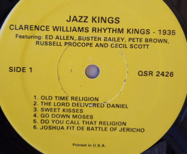 Clarence Williams Rhythm Kings : 1935 (LP, Comp)