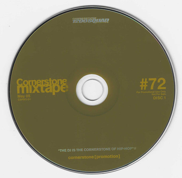 DJ Fashen* & DJ Marc X, Various : Cornerstone Mixtape: May 05 / #72 - Operation Desert Skills (CD, Mixed, Mixtape, Promo + CD, Comp, Promo)