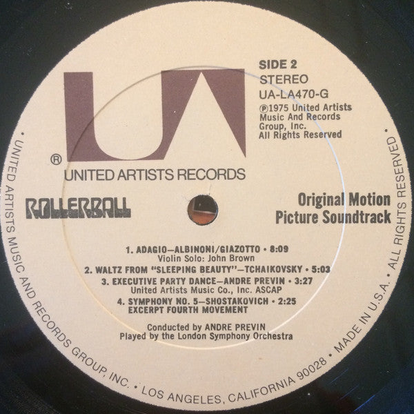 André Previn : Rollerball (Original Soundtrack Recording) (LP, Album)