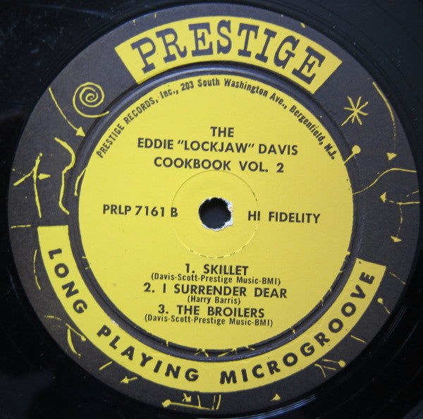 Eddie "Lockjaw" Davis : The Eddie "Lockjaw" Davis Cookbook Volume II (LP, Album)