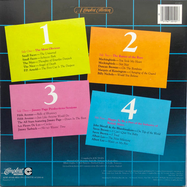 Various : Immediate A's & B's: The Singles Collection / A Compleat Collection (2xLP, Comp)