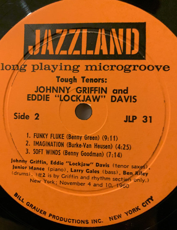 The Eddie Davis-Johnny Griffin Quintet : Tough Tenors (LP, Album, Mono)