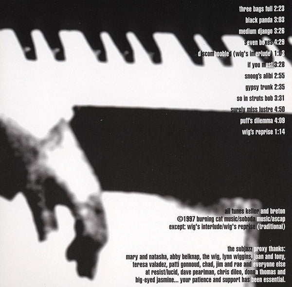 The Subjazz Proxy with Gerald Wiggins : Autumn Somewhere (CD, Album)