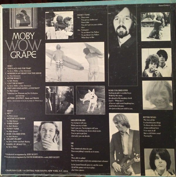 Moby Grape : Wow (LP, Album, San)