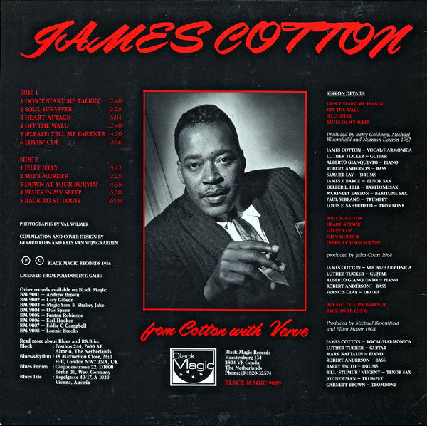 James Cotton : From Cotton With Verve (LP, Comp)