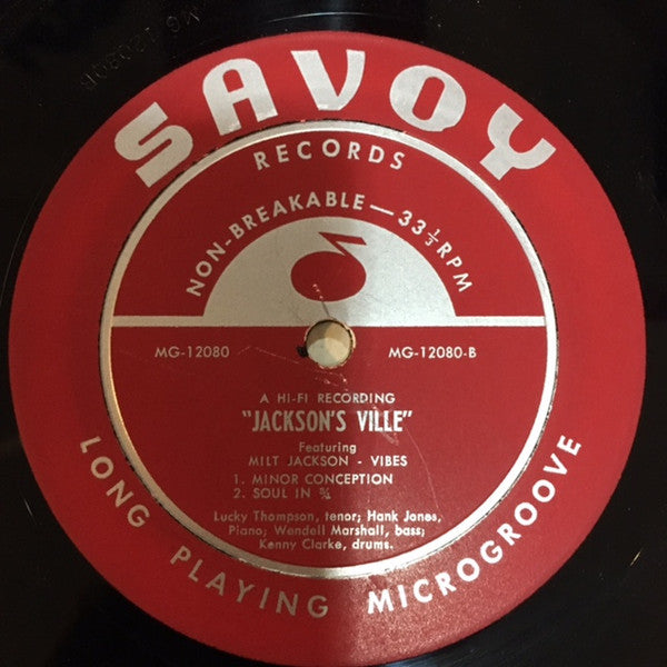 Milt Jackson : Jackson'sville (LP, Album, Mono)