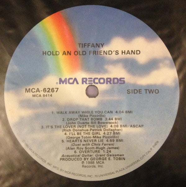Tiffany : Hold An Old Friend's Hand (LP, Album, Glo)