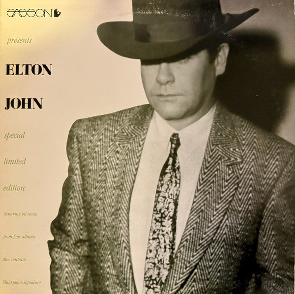 Elton John : Sasson Presents Elton John (12", S/Sided, Etch, Ltd, Promo)
