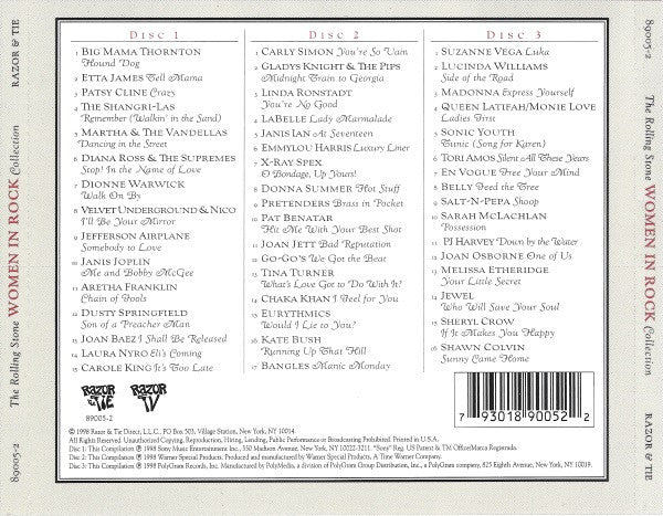 Various : The Rolling Stone Women In Rock Collection (3xCD, Comp)