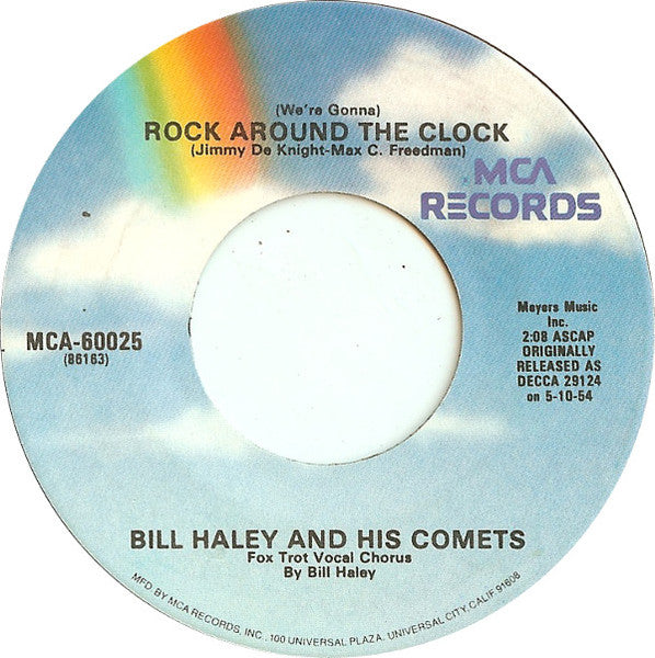 Bill Haley And His Comets : (We're Gonna) Rock Around The Clock (7", Single, RE)
