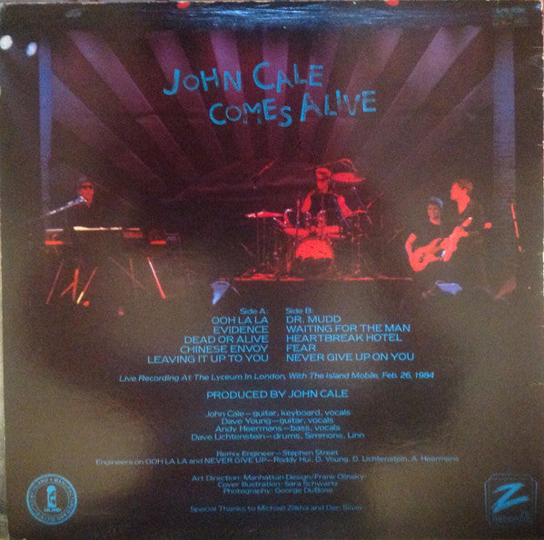 John Cale : John Cale Comes Alive (LP, Album)