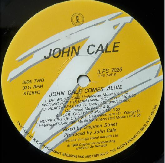 John Cale : John Cale Comes Alive (LP, Album)