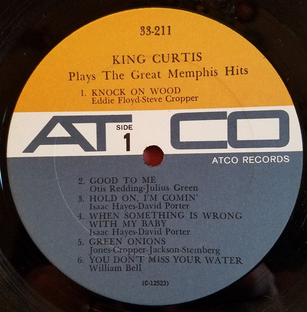 King Curtis : Plays The Great Memphis Hits (LP, Album, Mono, Ter)