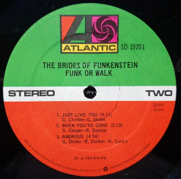 The Brides Of Funkenstein* : Funk Or Walk (LP, Album, Pre)