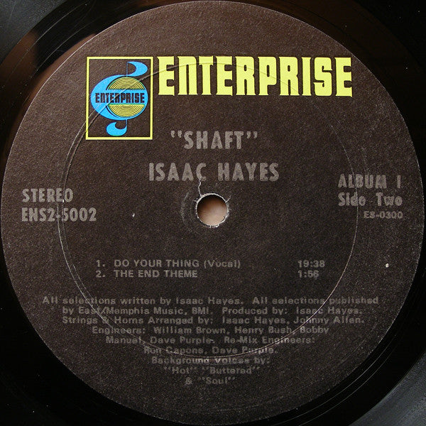 Isaac Hayes : Shaft (2xLP, Album, Blu)